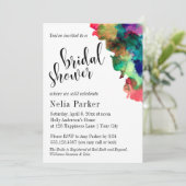 Moderne kleurrijke Waterverf Vrijgezellenfeest 1 Kaart (Staand voorkant)