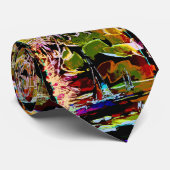 Moderne, kleurrijke waterverf Zeilboot Stropdas (Opgerold)