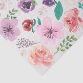 Moderne kleurrijke Waterverven bloemen patroon Tissuepapier (Detail)