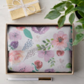 Moderne kleurrijke Waterverven bloemen patroon Tissuepapier (Geschenk)