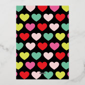 Moderne kleurrijke wensen | Kerstmis een foto Onyx Folie Feestdagenkaart (Achterkant)