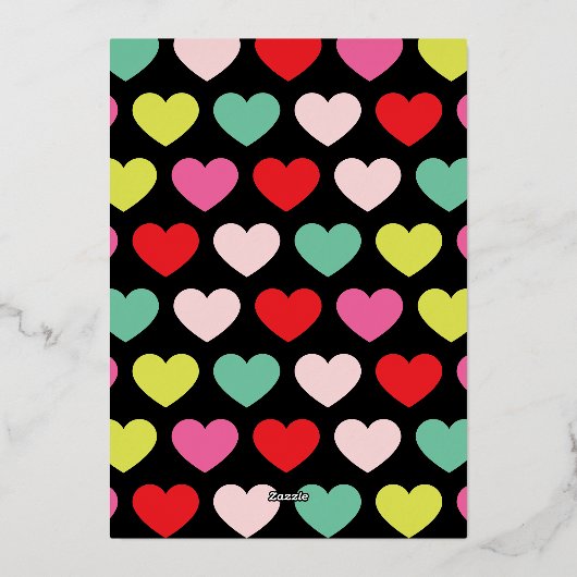 Moderne kleurrijke wensen | Kerstmis een foto Onyx Folie Feestdagenkaart (Achterkant)