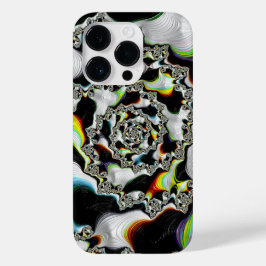 Moderne kleurrijke wervelfractal Psychedelic Case-Mate iPhone 14 Pro Hoesje