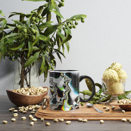 Moderne kleurrijke wervelfractal Psychedelic Mok