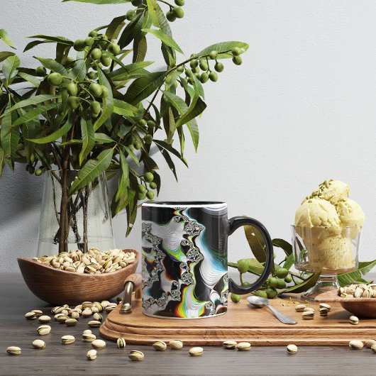 Moderne kleurrijke wervelfractal Psychedelic Mok