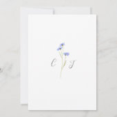 Moderne Kleurrijke Wilde Bloemen Bruiloft Save The Date (Achterkant)
