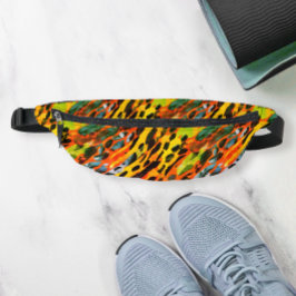 Moderne Kleurrijke Wilde Dierenprint Camouflage Ve Heuptasje