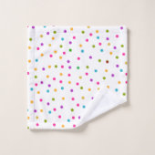 moderne kleurrijke witte handdoekset bad handdoek (Wasdoekje)