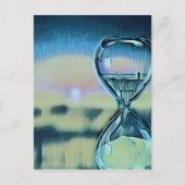 Moderne kleurrijke zandloper passage van de tijd briefkaart (Voorkant)