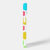 Moderne Kleurrijke Zeshoekige iPhone Case (Achterkant / Rechts)