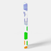 Moderne Kleurrijke Zeshoekige iPhone Case (Achterkant / Links)