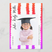 Moderne kleuterschoolfoto klas van 2026 afstuderen aankondiging (Voorkant)