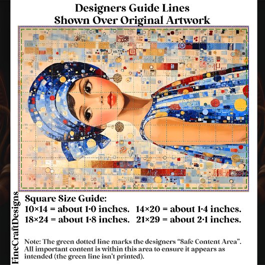 Moderne Klimt Geïnspireerde Vrouw EC5R Decoupage Tissuepapier