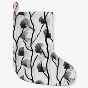 Moderne klimwijnstok zwart wit grijs schilderachti kleine kerstsok