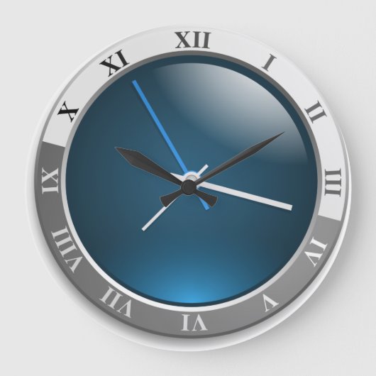 moderne klok, muurklokken, industriële klok (Voorkant)