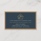 Moderne Klusjesman QR Code Houten Constructie  Visitekaartje (Voorkant)