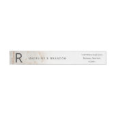 Moderne knikkers Beige Herfst Monogram Retouradres (Individueel)