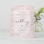 Moderne knikkers in Mauve met Roos gouden bruiloft Kaart (Staand voorkant)