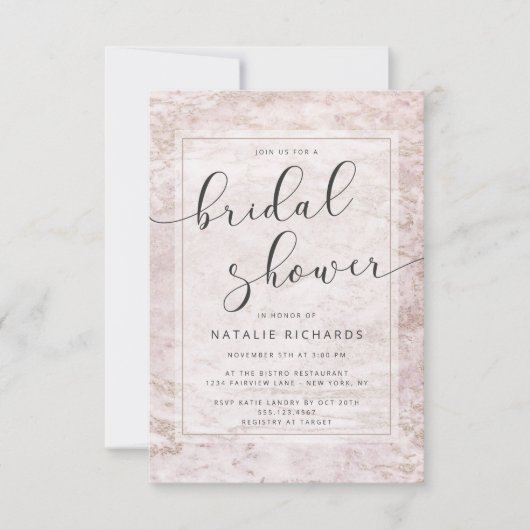 Moderne knikkers in Mauve Roos Goud Vrijgezellenfe Kaart (Voorkant)