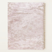 Moderne knikkers in Mauve Roos gouden huwelijkspla Planner (Achterkant)