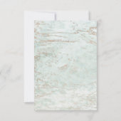 Moderne knikkers in Mint met koperen Vrijgezellenf Kaart (Achterkant)