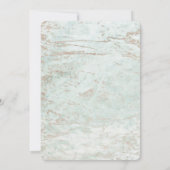 Moderne knikkers in Mint met Roos gouden bruiloft Kaart (Achterkant)