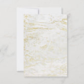 Moderne knikkers in wit met gouden Vrijgezellenfee Kaart (Achterkant)