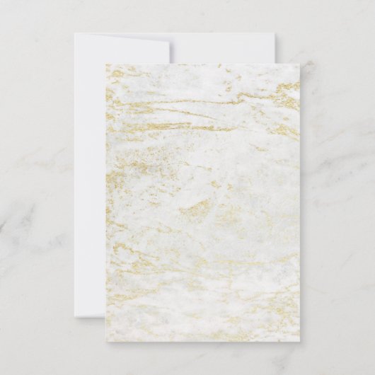 Moderne knikkers in wit met gouden Vrijgezellenfee Kaart (Achterkant)