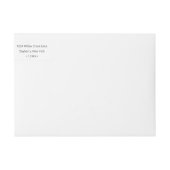 Moderne knikkers Mauve roze monogram retouradres (Voorkant)