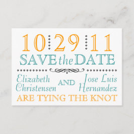 Moderne knoop sparen de Datum Save The Date