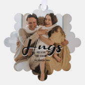 Moderne knuffels | Foto Kerstvakantie Ornament Kaart (Voorkant)