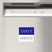 Moderne kobalt Blue Dirty/Clean Dishwasmachine Magneet (Insitu (Vaatwasser))