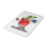 Moderne Koe Bath Mat - Uw kleuren - Tekst (Gekanteld)