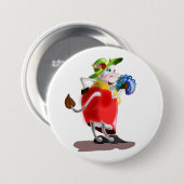 Moderne Koe Button - Uw kleuren - Tekst (Voorkant /achterkant)