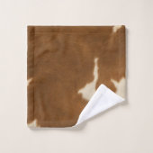 Moderne Koe Faux Leather Elegant Collectie Bad Handdoek (Wasdoekje)