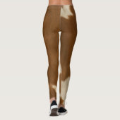 Moderne Koe Faux Leather Elegant Collectie Leggings (Achterkant)