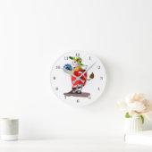 Moderne Koe Funny Wall Clock Ronde Klok (Huis)