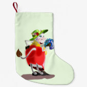 Moderne Koe kerststalling Kleine Kerstsok (Voorkant)