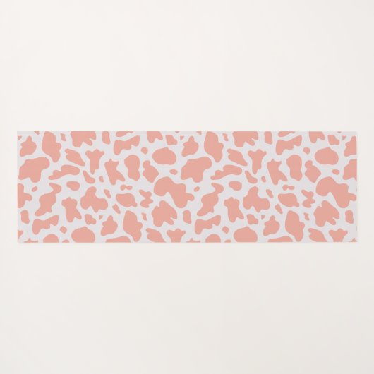 Moderne Koe printroze Yoga Mat (Achterkant (horizontaal))