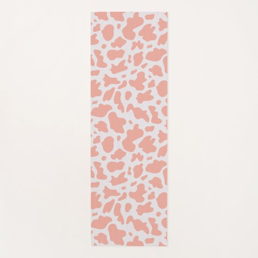 Moderne Koe printroze Yoga Mat (Voorkant)