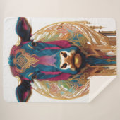 Moderne Koe Sherpa Blanket Deken (Voorkant (horizontaal))