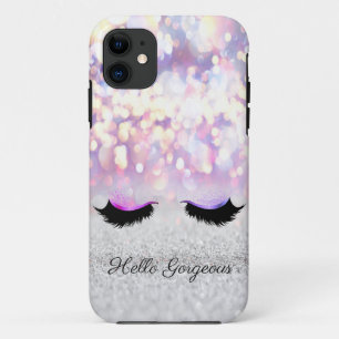 Moderne Koel Roze Zilver Glitter Bokeh, Nepwimpers Case-Mate iPhone Case