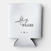 Moderne Koelbox voor zwarte en witte bruiloft Blikjeskoeler (Voorkant)