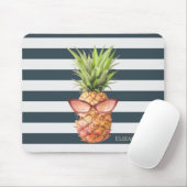 Moderne koele ananas strepen muismat (Met muis)