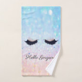 Moderne koele bokeh ombre nepslashes bad handdoek (Handdoek)