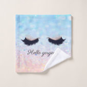 Moderne koele bokeh ombre nepslashes bad handdoek (Wasdoekje)