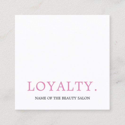 Moderne koele frisse kleurrijke schoonheidssalon klantenkaartje (Voorkant)