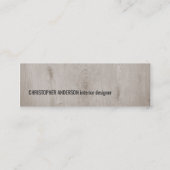 Moderne Koele Houten Donker Grijs Consultant Mini Visitekaartje (Voorkant)