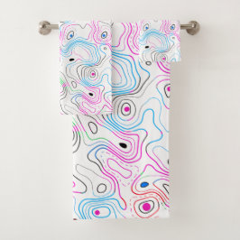 Moderne, koele houthedrager bad handdoek