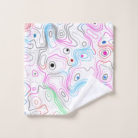 Moderne, koele houthedrager bad handdoek (Wasdoekje)